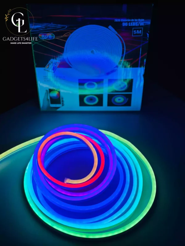 GearUP NRGB50 5 Meter RGB Neon Light with App & Remote Control - Image 2