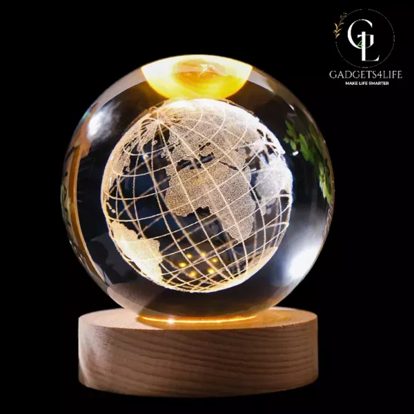 3D Color Changing LED Crystal Ball – Globe