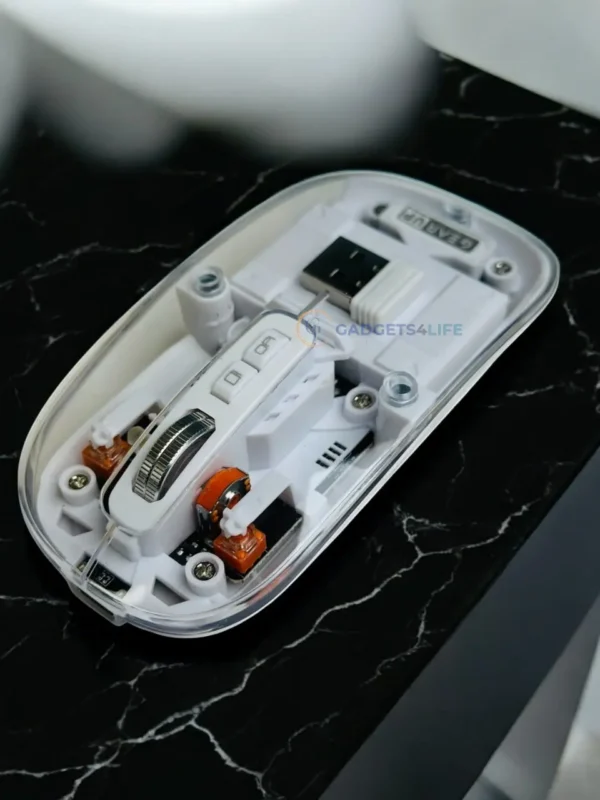 GearUP WM30 Transparent Crystal Magnetic Wireless Mouse - Image 3