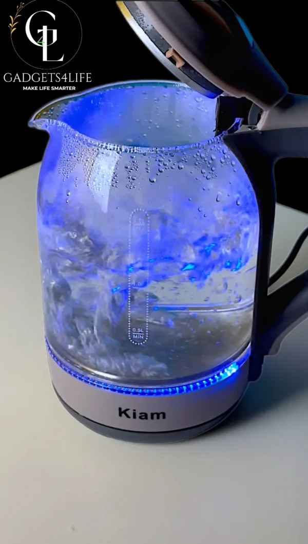 electric cattle, kiam electric cattle, transparent kettle, kiam transparent kettle, transparent electric kettle, kiam transparent electric kettle