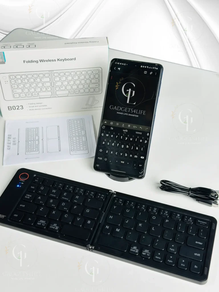 Ultra Slim Folding Pocket Bluetooth Keyboard