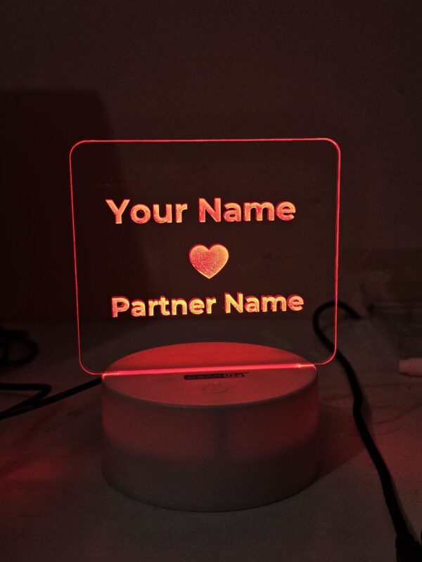 Customizable Love Acrylic Lamp